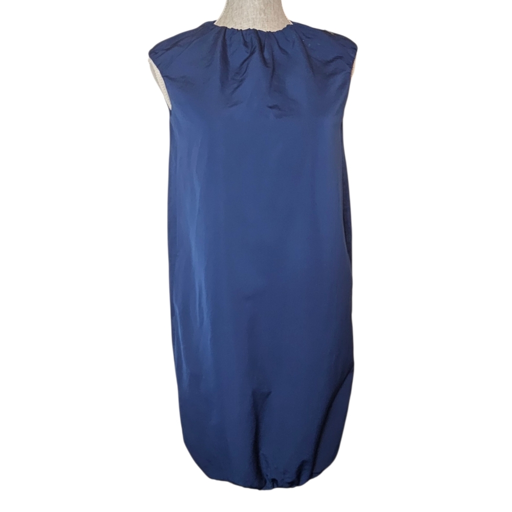 'S Max Mara Cocoon Dress - Size 4 - Bubble Hem Sleeveless Minimalist Sculptural